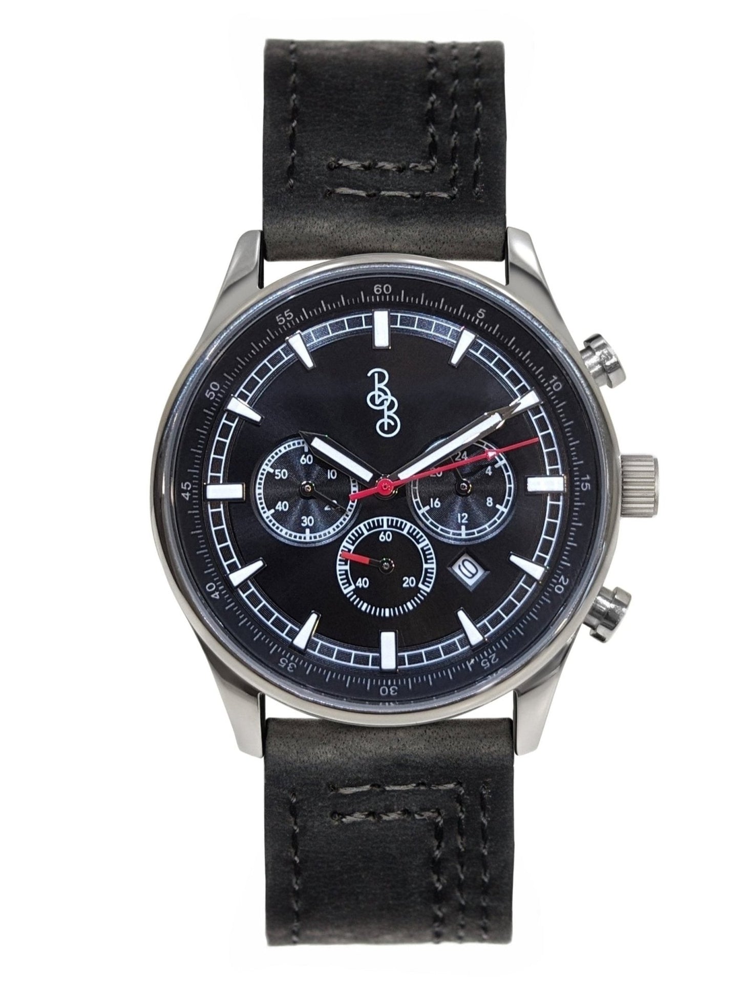 Black Sport Chronograph With Interchangeable Straps - Veloce - The App For Watch Collectors