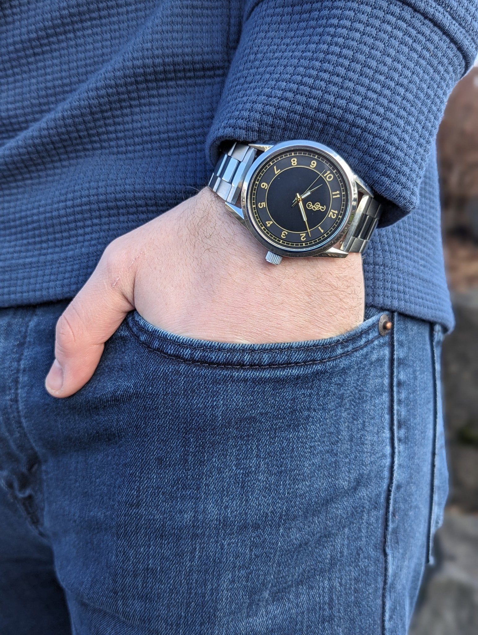 Black And Gold Classic Watch By The Beyond Boring Watch Co - Veloce - The App For Watch Collectors