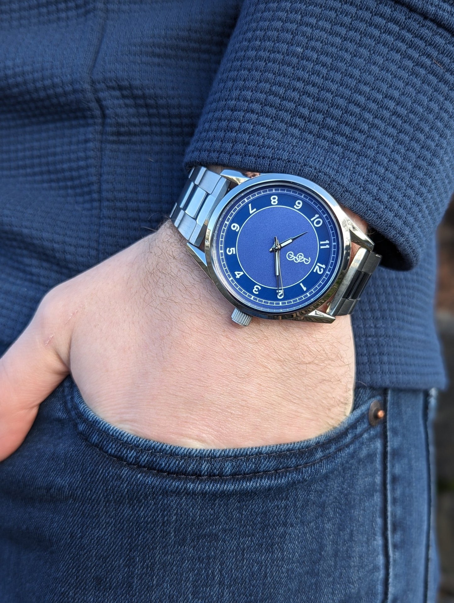 Blue Classic Watch 316L Stainless Miyota Quartz Movement - Veloce - The App For Watch Collectors