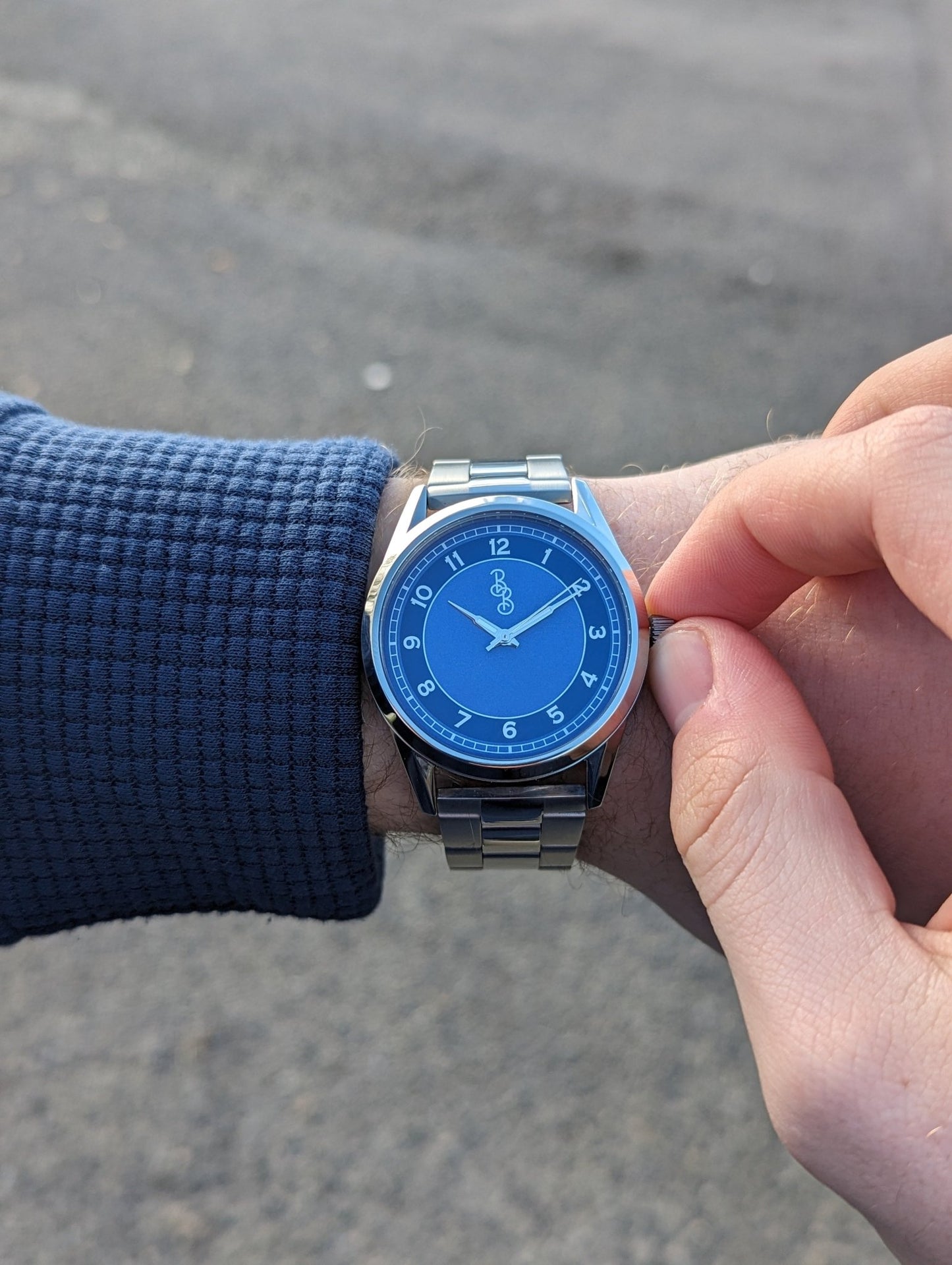 Blue Classic Watch 316L Stainless Miyota Quartz Movement - Veloce - The App For Watch Collectors