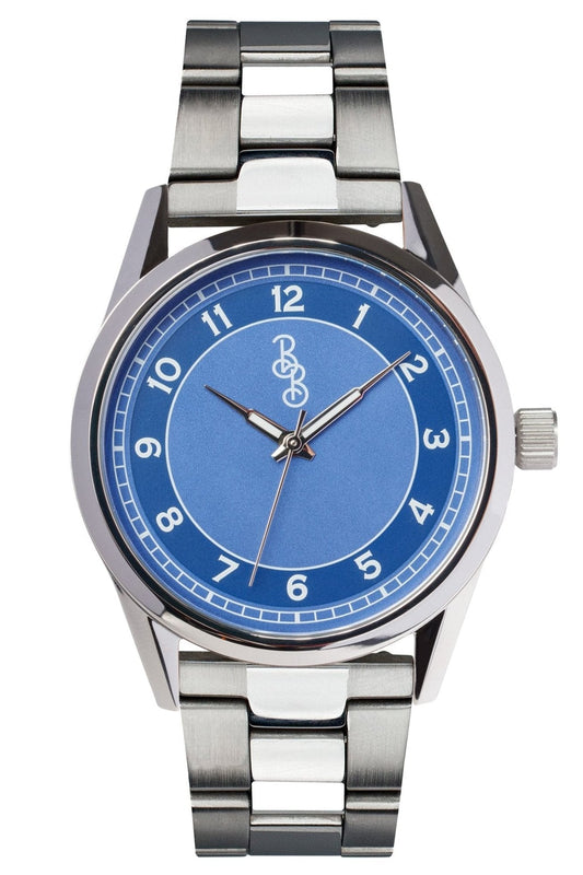 Blue Classic Watch 316L Stainless Miyota Quartz Movement - Veloce - The App For Watch Collectors