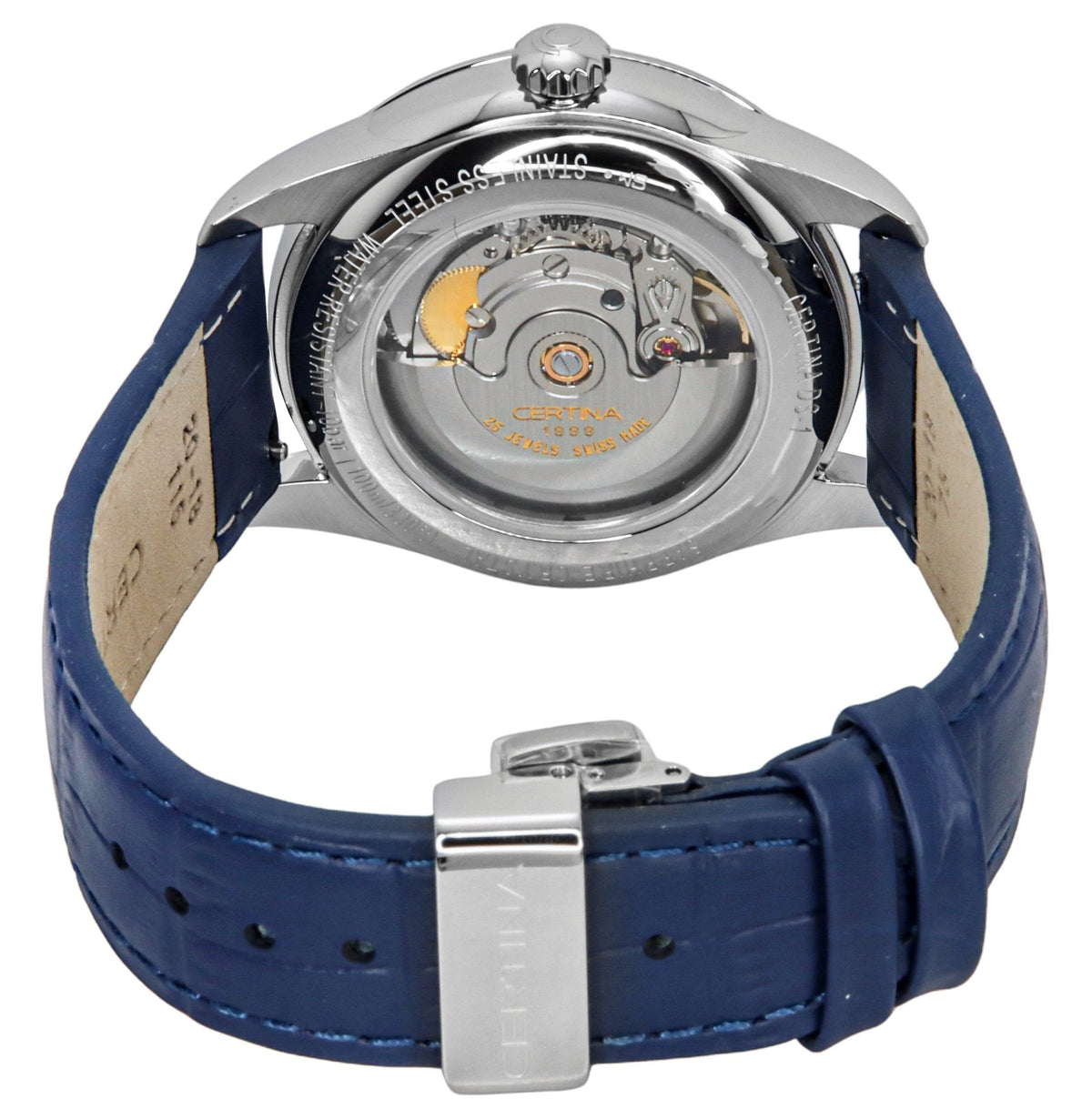 Certina DS-1 Day-Date Leather Strap White Dial Automatic C029.430.16.011.00 100M Men's Watch