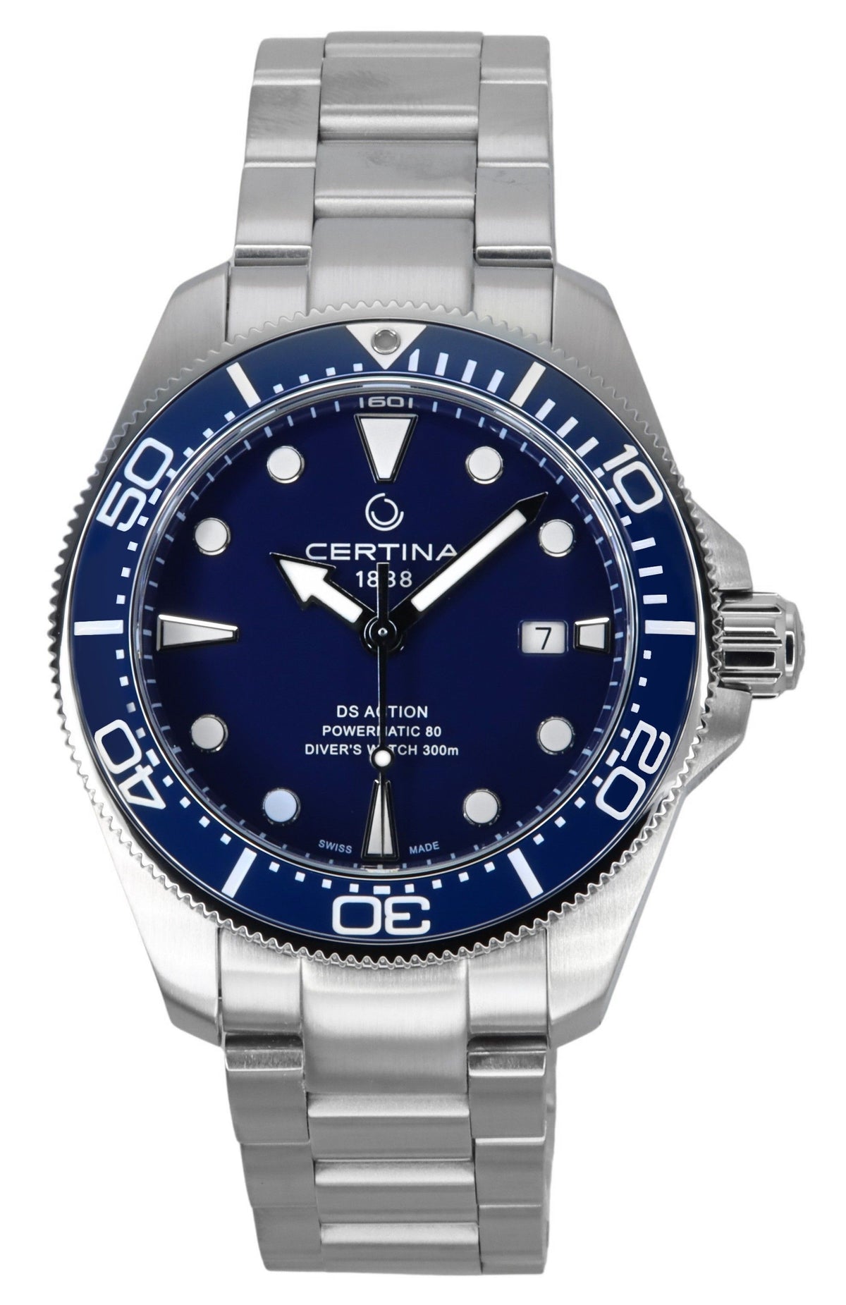 Certina DS Action Diver Stainless Steel Blue Dial Automatic C032.607.11.041.00 300M Men's Watch