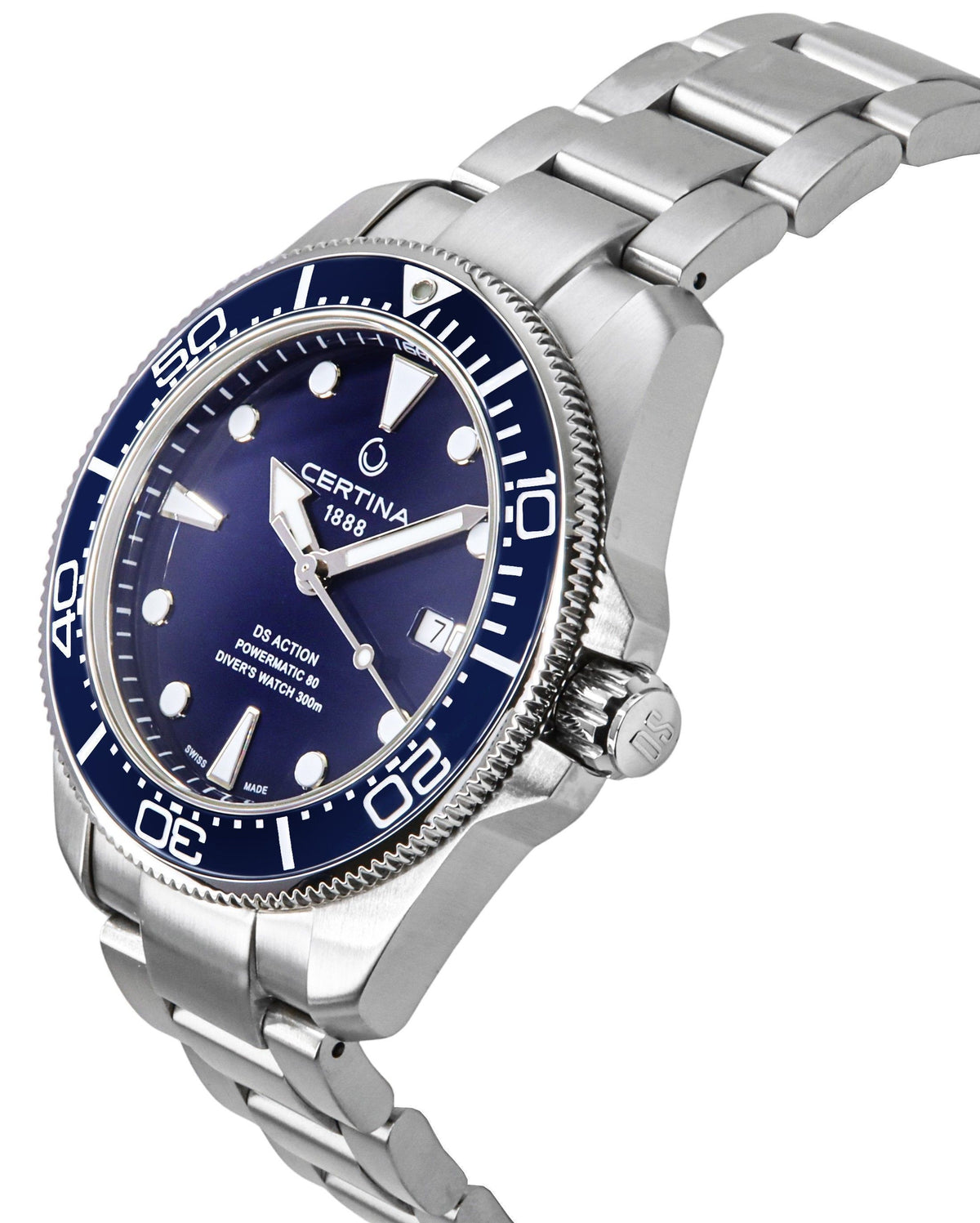 Certina DS Action Diver Stainless Steel Blue Dial Automatic C032.607.11.041.00 300M Men's Watch