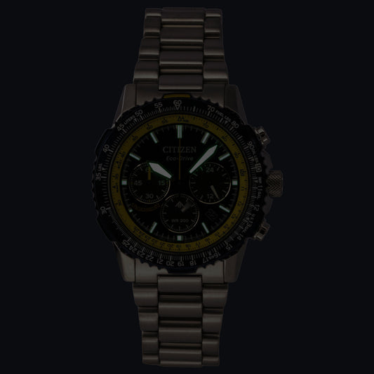 Citizen Promaster Navihawk Special Edition Chronograph Blue Dial Eco-Drive Diver's CA4667-53L 200M Men's Watch