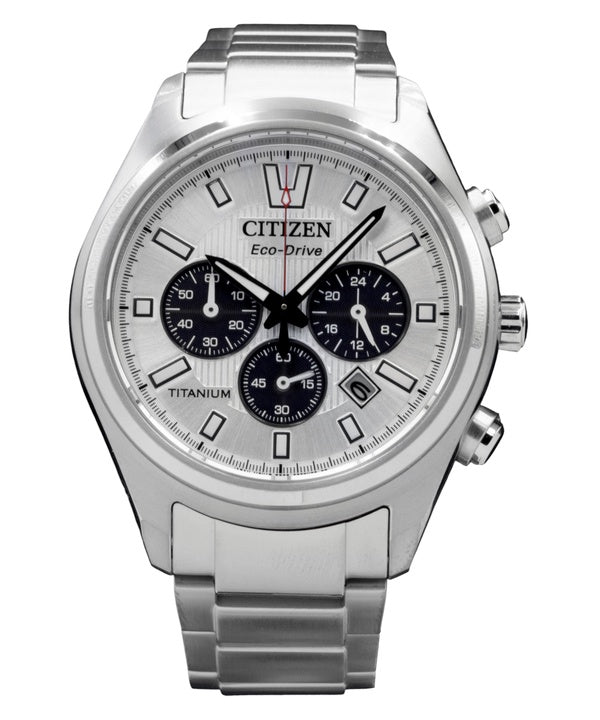 Citizen Chronograph Super Titanium Champagne Dial Eco-Drive CA4750-51A Men's Watch
