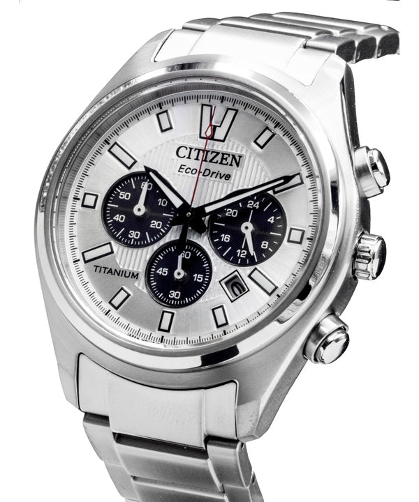 Citizen Chronograph Super Titanium Champagne Dial Eco-Drive CA4750-51A Men's Watch