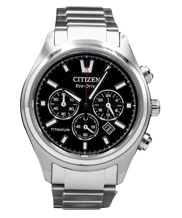 Citizen Chronograph Super Titanium Black Dial Eco-Drive CA4750-51E Men's Watch