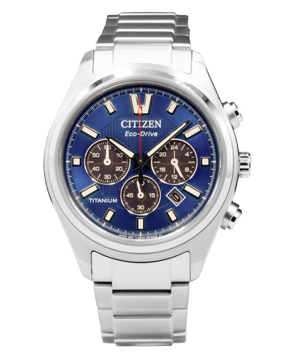 Citizen Chronograph Super Titanium Blue Dial Eco-Drive CA4750-51L Men's Watch