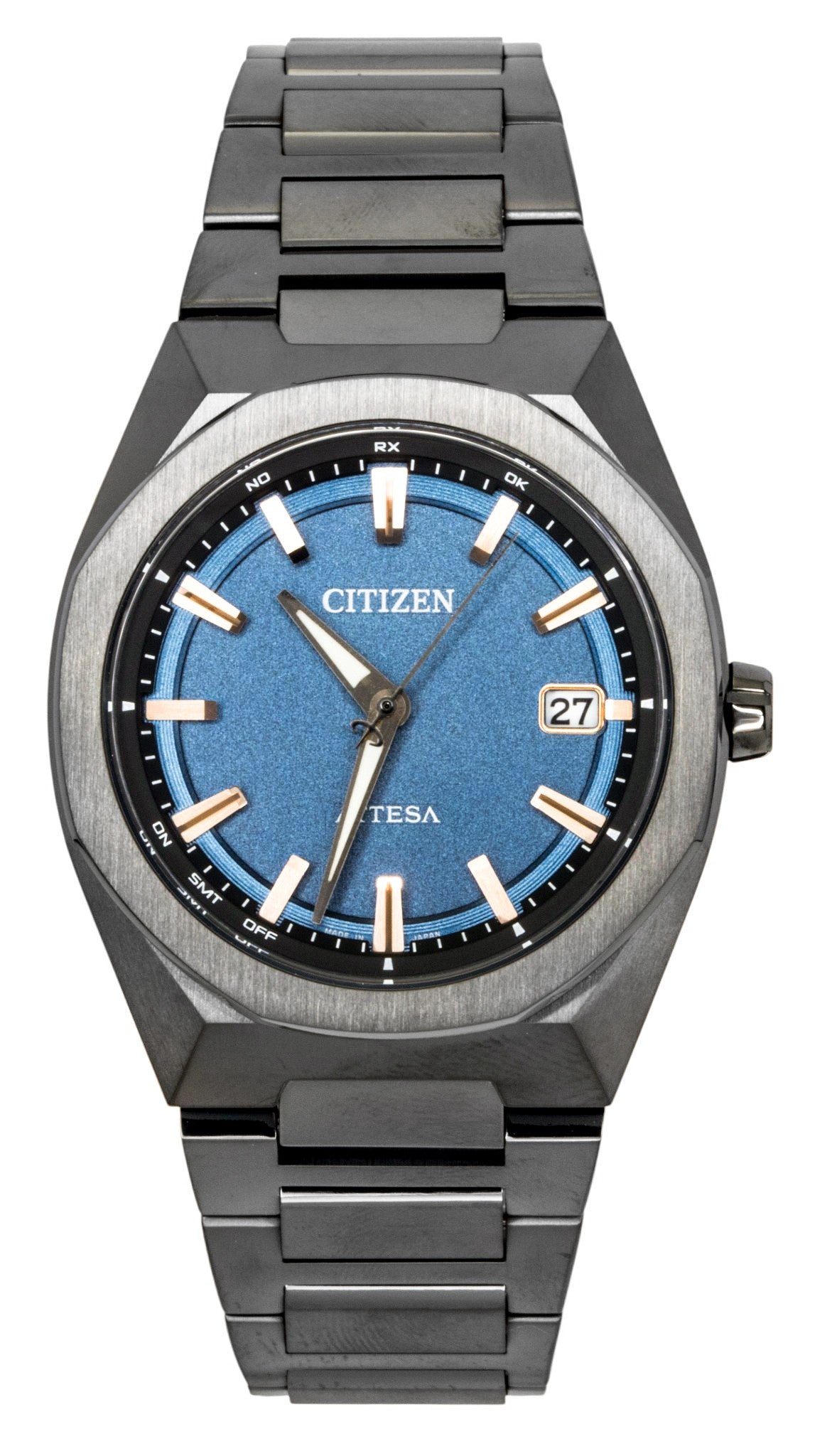 Citizen Attesa ACT Line Super Titanium Blue Dial Eco-Drive CB3045-61L 100M Men's Watch
