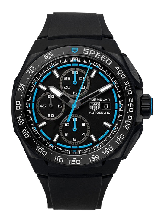 Tag Heuer Formula 1 Chronograph Rubber Strap Black Dial Automatic Diver's CBZ2084.FT8097 200M Men's Watch