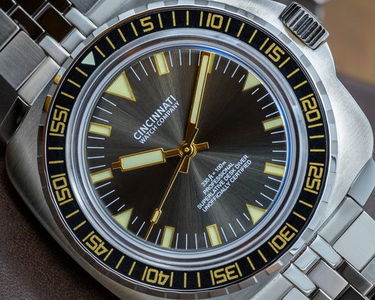 Desk Diver Professional Black And Gold Swiss Made Watch - Veloce - The App For Watch Collectors