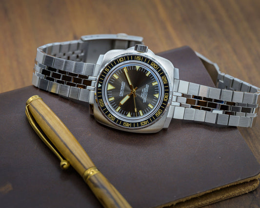 Desk Diver Professional Black And Gold Swiss Made Watch - Veloce - The App For Watch Collectors