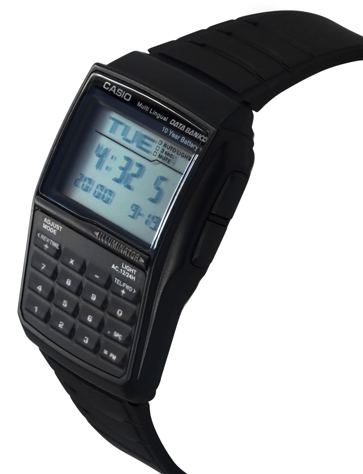Casio Digital Data Bank 5 Alarm Multi-Lingual DBC-32-1ADF DBC-32-1A Men's Watch