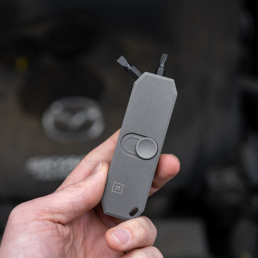 Bit Bar II Titanium EDC Screwdriver Tool With Pocket Clip - Veloce - The App For Watch Collectors