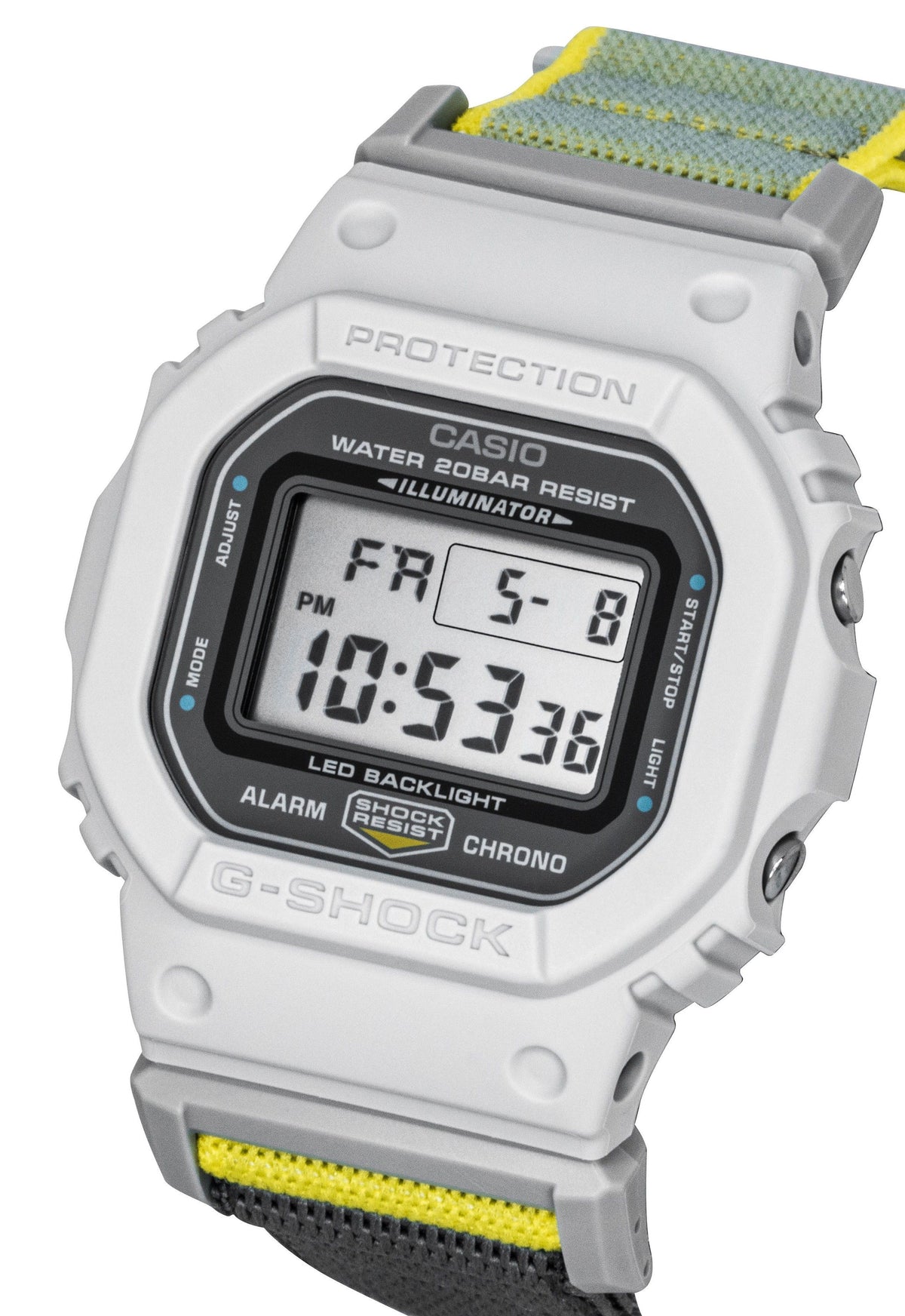 Casio G-Shock Textile Strap Digital Quartz DW-5600MNC-7A8 200M Men's Watch