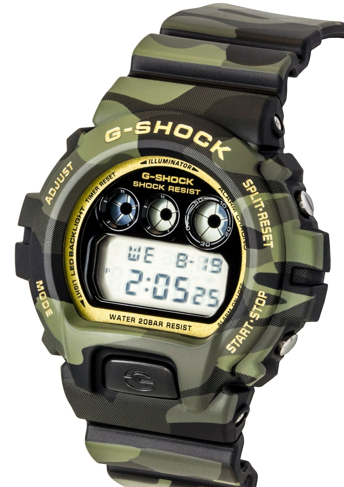 Casio G-Shock Digital Resin Strap Quartz DW-6900CMG-3 200M Men's Watch
