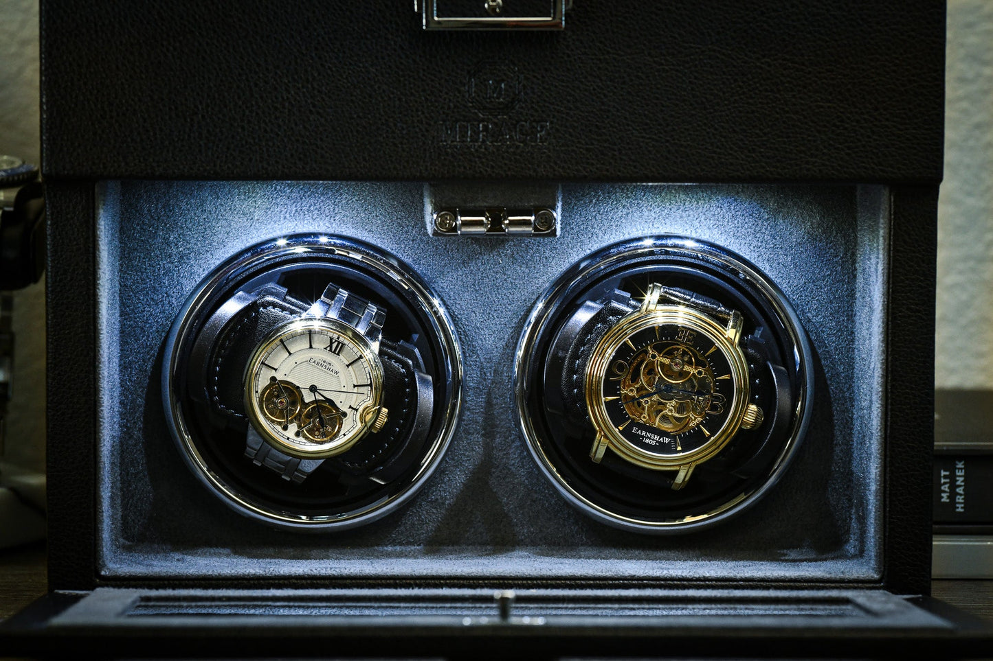 Luxury Watch Winder Box - Ebony Black