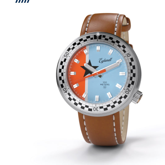 The Snelway Unisex Watch With Blue Dial And Checkered Bezel - Veloce - The App For Watch Collectors