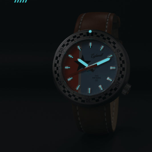 The Snelway Unisex Watch With Blue Dial And Checkered Bezel - Veloce - The App For Watch Collectors