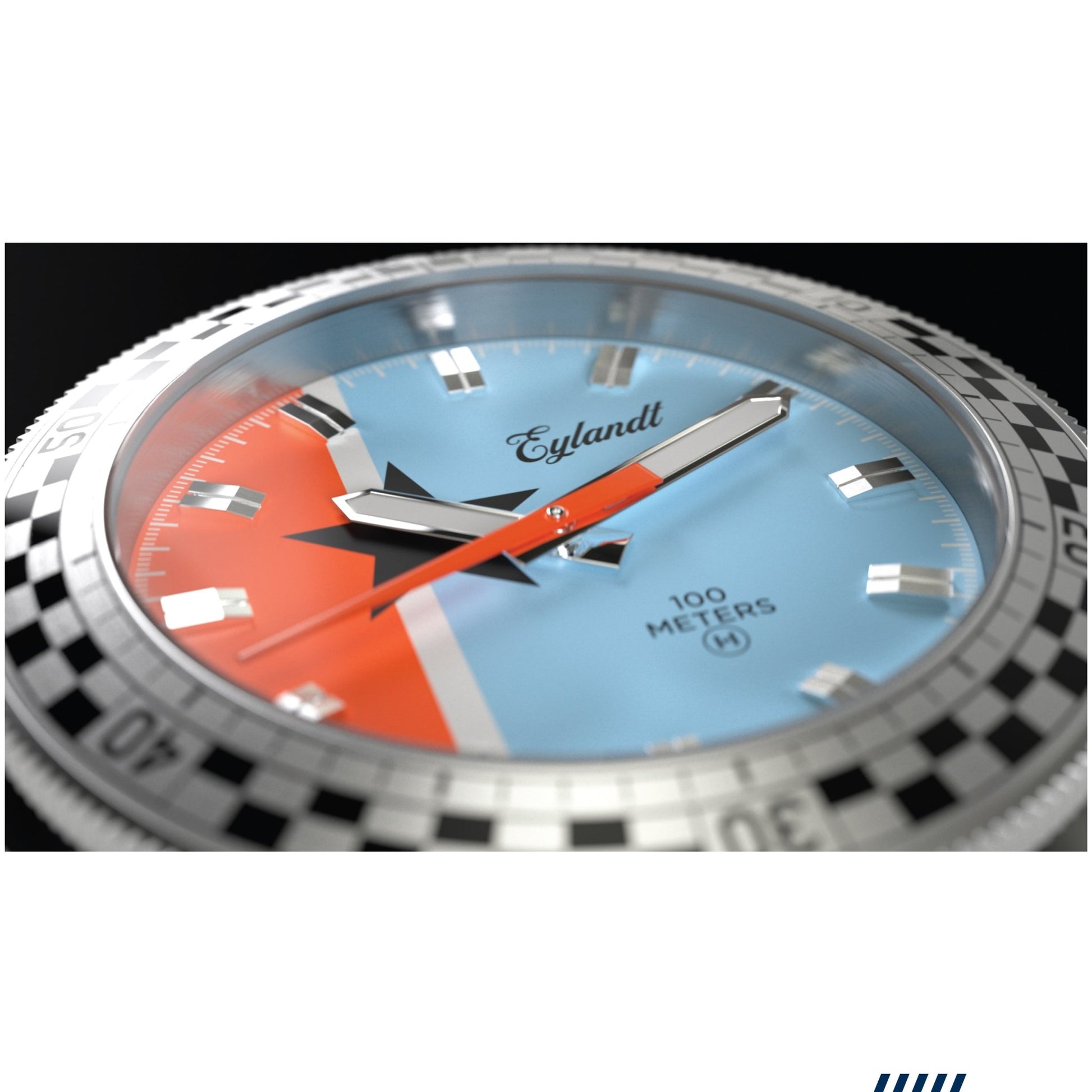 The Snelway Unisex Watch With Blue Dial And Checkered Bezel - Veloce - The App For Watch Collectors