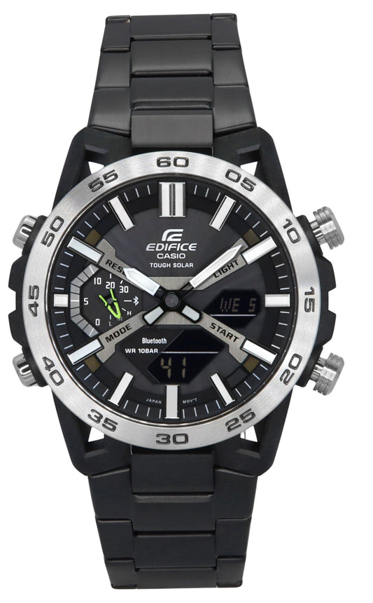 Refurbished Casio Edifice Sospensione Analog Digital Smartphone Link Tough Solar ECB-2000DD-1A 100M Men's Watch