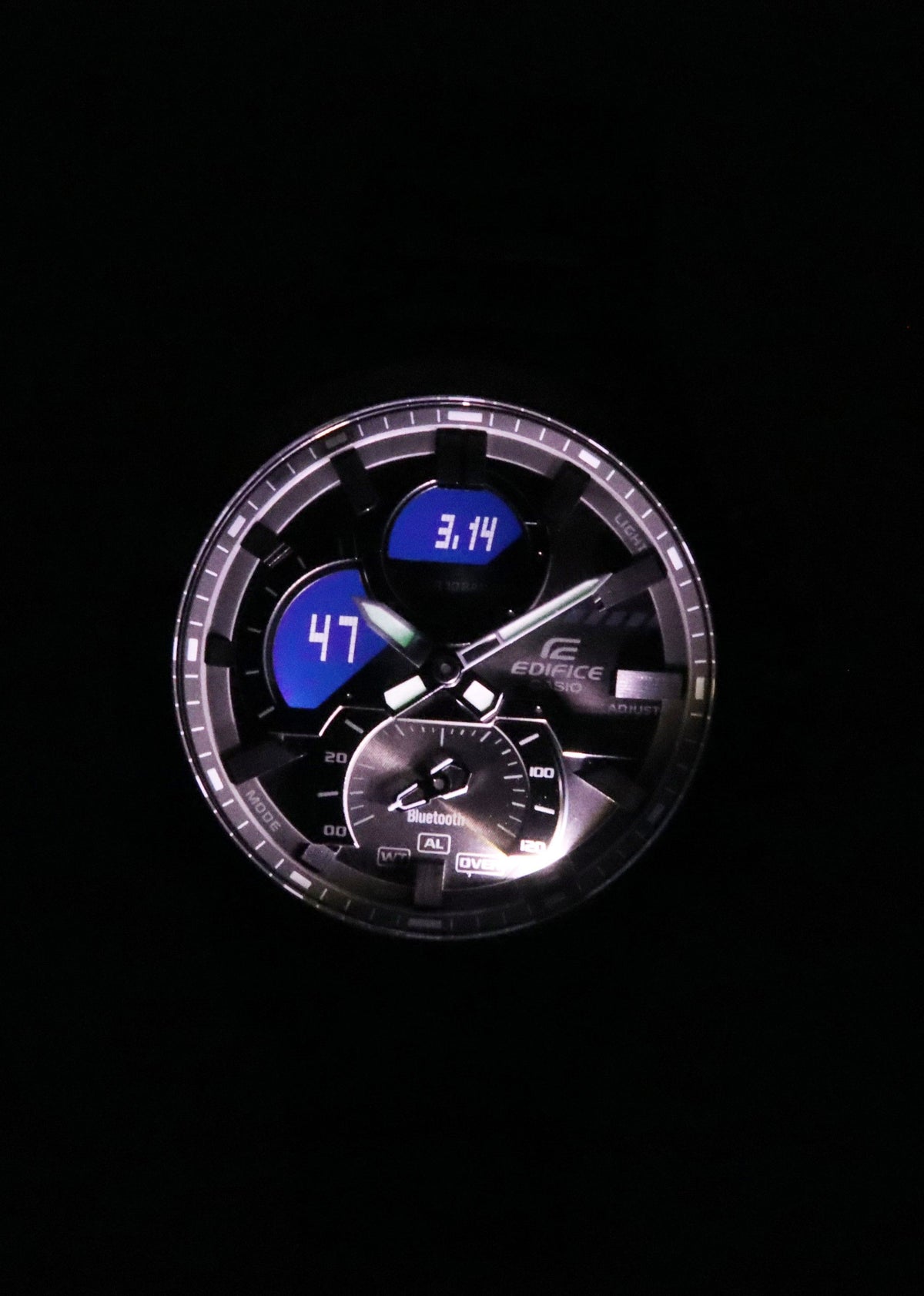 Casio Edifice Smartphone Link Model Bluetooth Analog Digital Grey Dial Quartz ECB-30DC-1B 100M Men's Watch