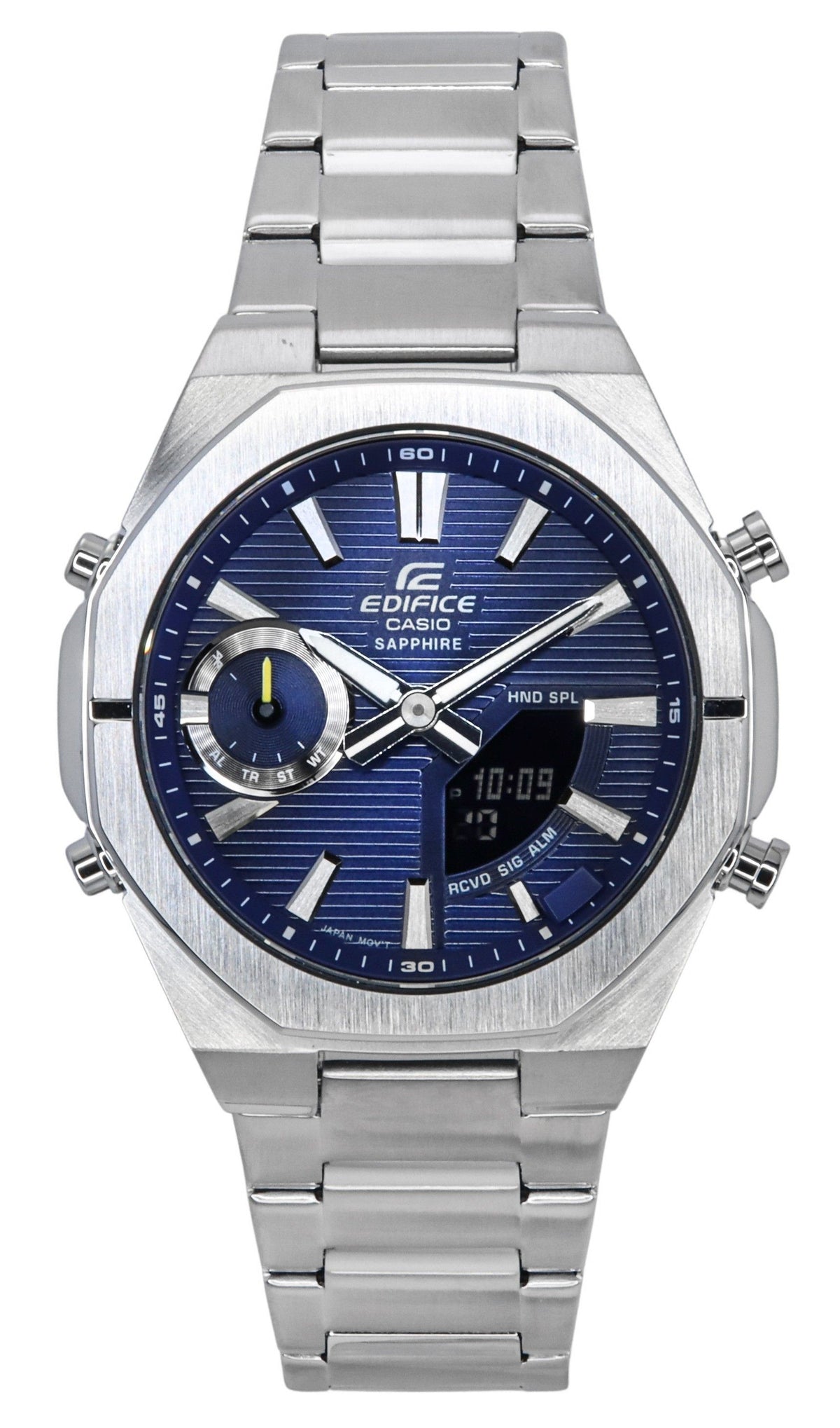 Casio Edifice Analog Digital Smartphone Link Blue Dial Quartz ECB-S10D-2A 100M Men's Watch