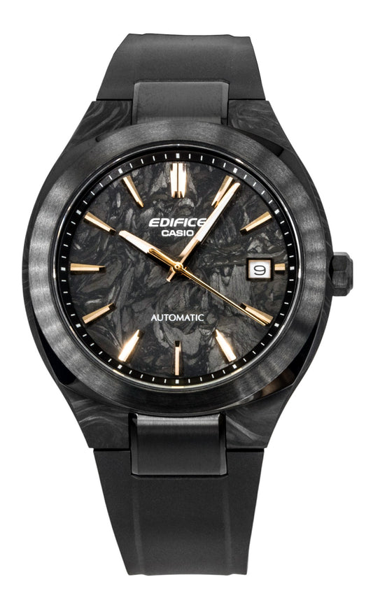 Casio Edifice Analog Resin Strap Black Dial Automatic EFK-200XPB-1A 100M Men's Watch