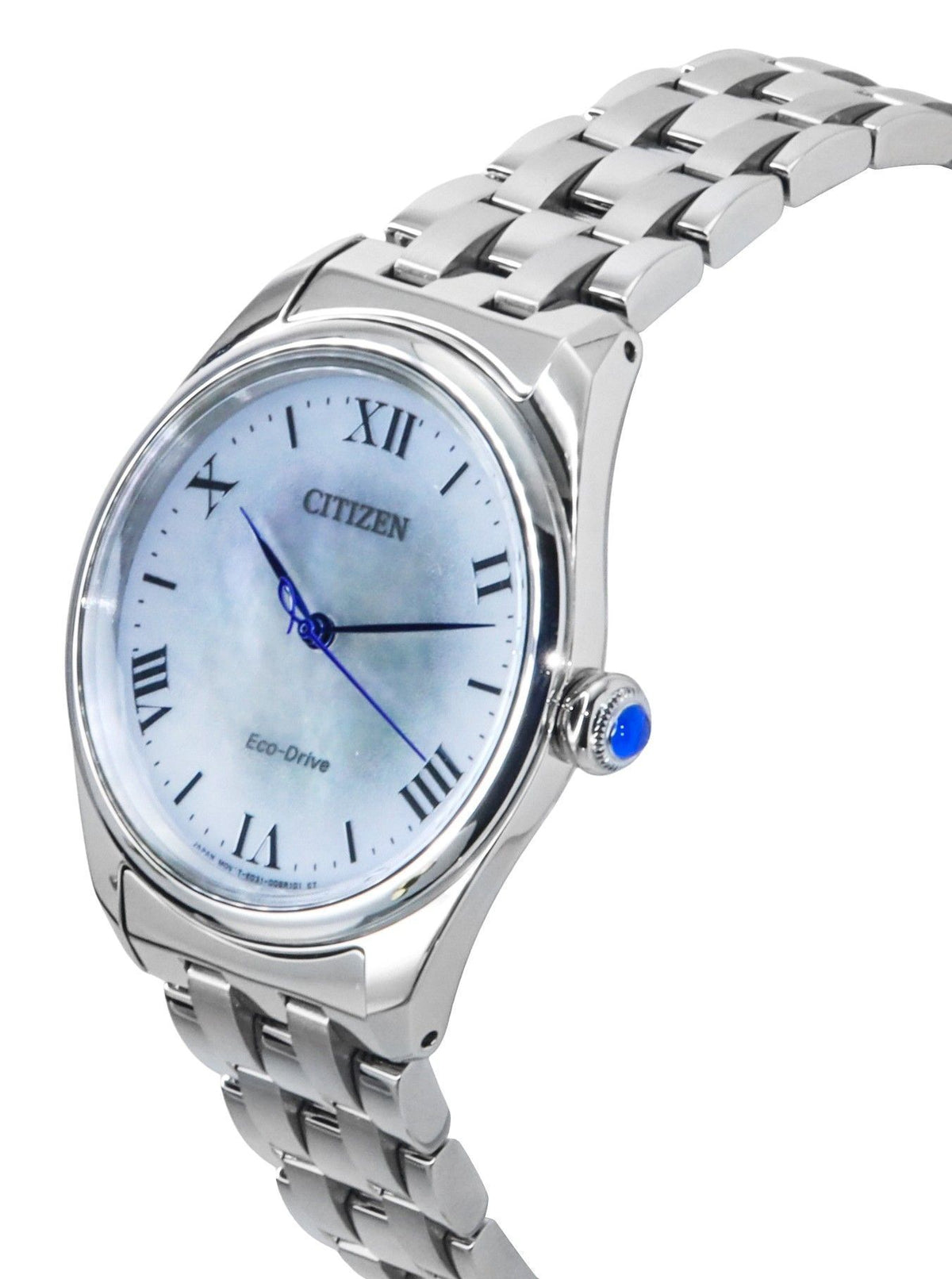 Citizen L Eco-Drive Stainless Steel Mother Of Pearl Dial EM1140-80D Women's Watch