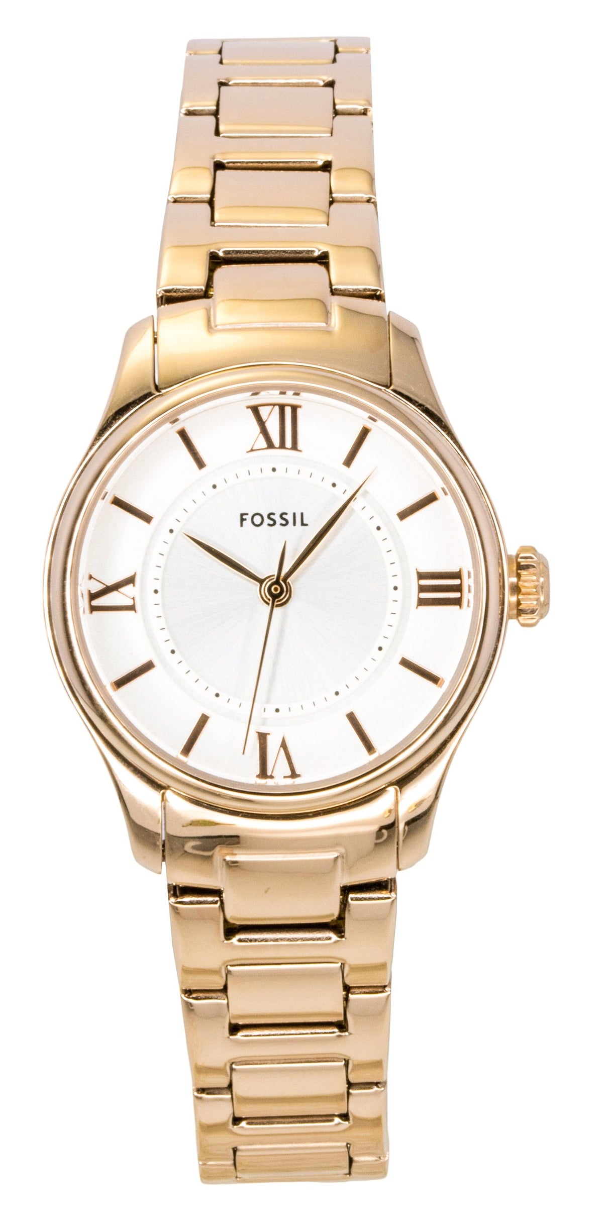 Fossil Gilmore Rose Gold Stainless Steel Silver Dial Quartz ES5420 Women's Watch