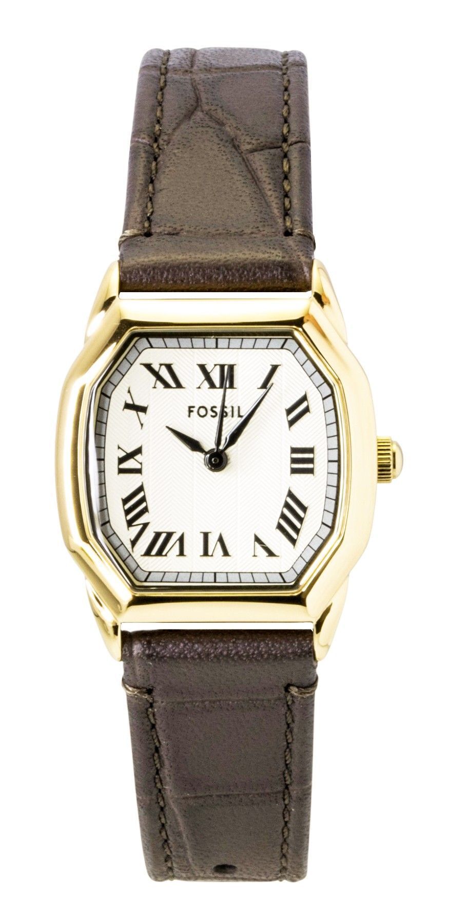 Fossil Harlow Leather Strap Cream Dial Quartz ES5426 Women's Watch