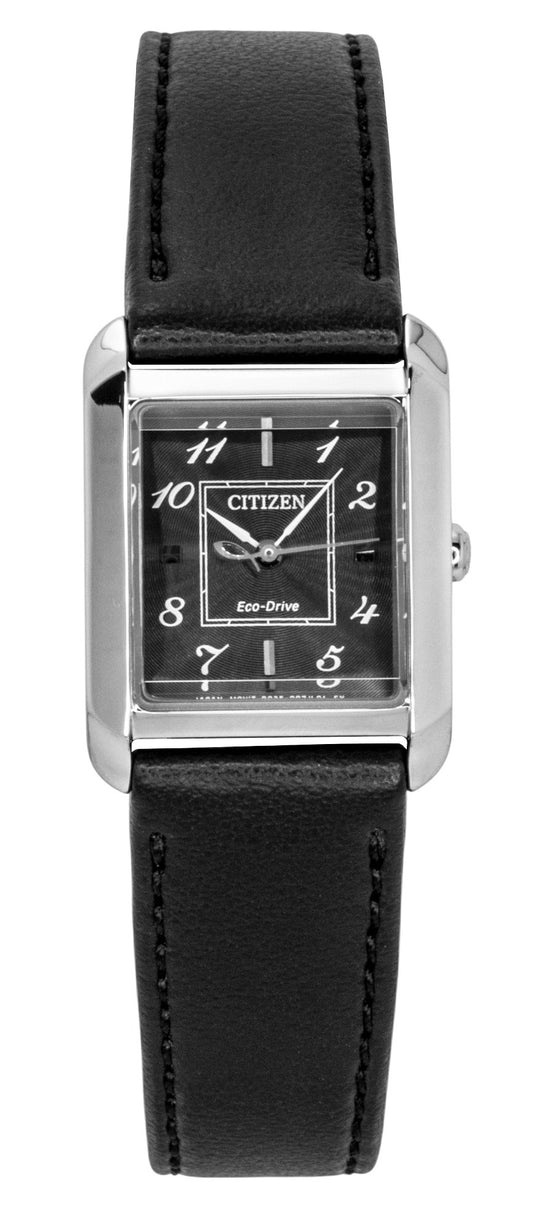 Citizen Bianca Leather Strap Black Dial Eco-Drive EW5600-01E Women's Watch