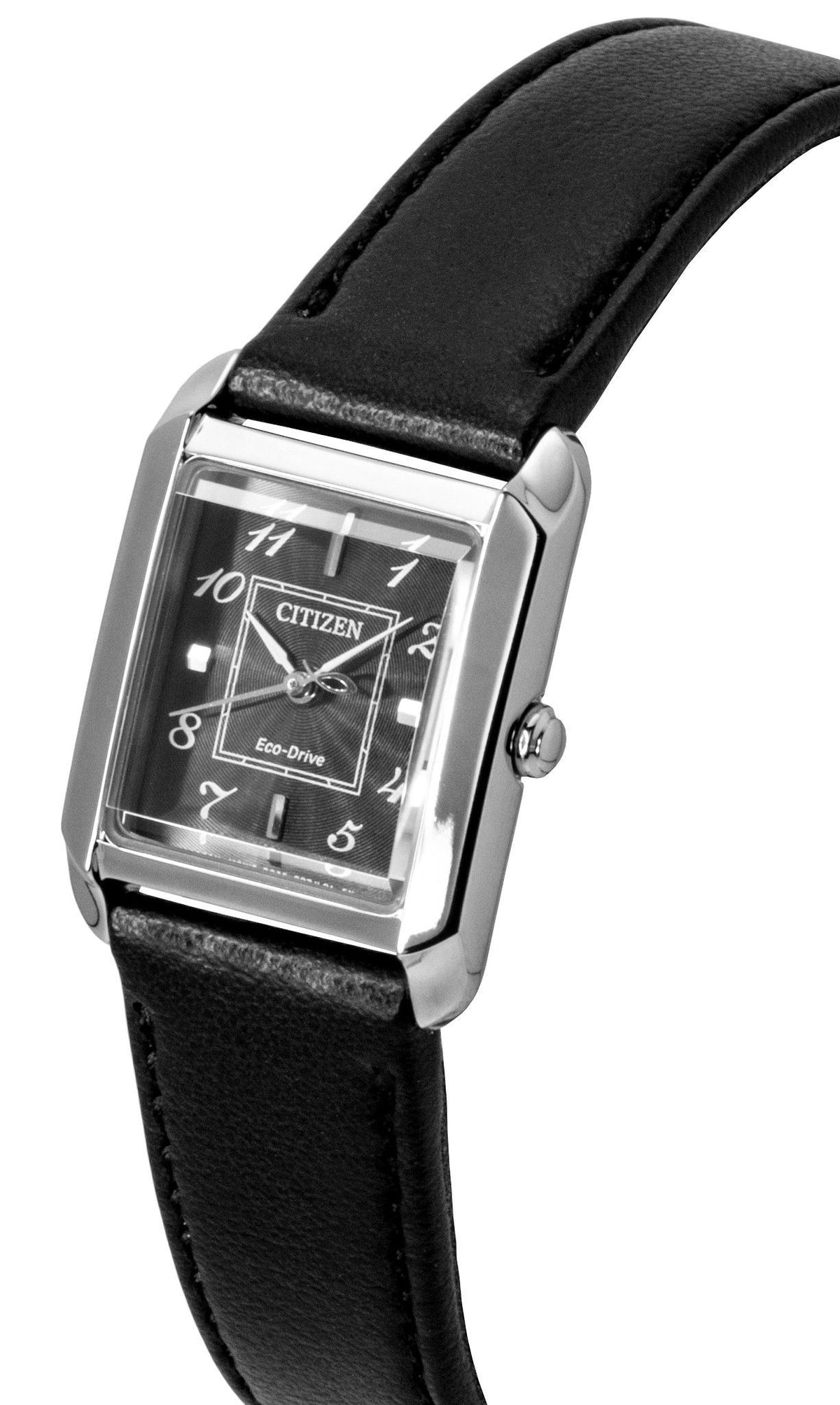 Citizen Bianca Leather Strap Black Dial Eco-Drive EW5600-01E Women's Watch