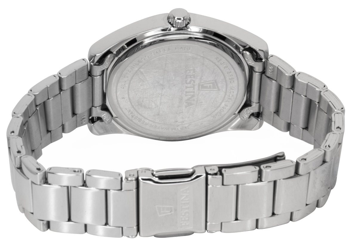 Festina Boyfriend Stainless Steel Turquoise Dial Quartz F20622-P Women's Watch
