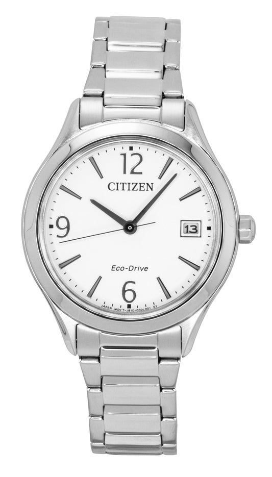 Citizen Elegance White Dial Stainless Steel Eco-Drive FE6121-67A Women's Watch