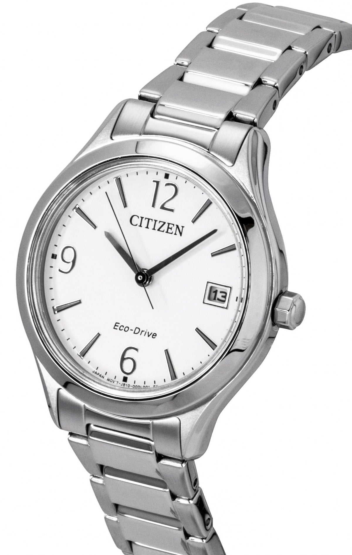Citizen Elegance White Dial Stainless Steel Eco-Drive FE6121-67A Women's Watch