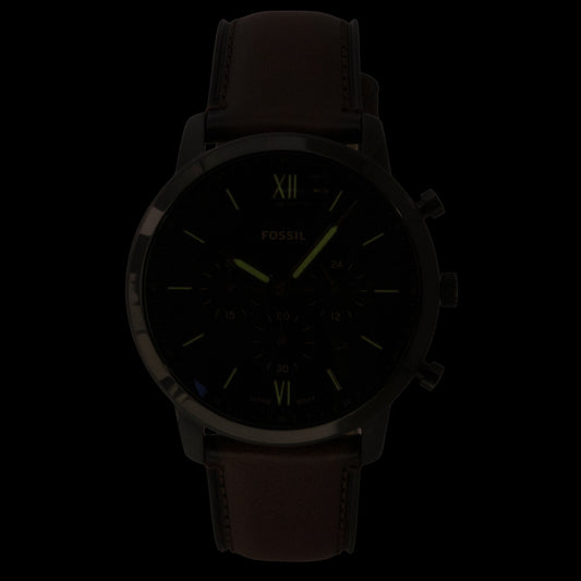 Fossil Neutra Chronograph Brown Leather Strap Brown Dial Quartz FS6163 Men's Watch