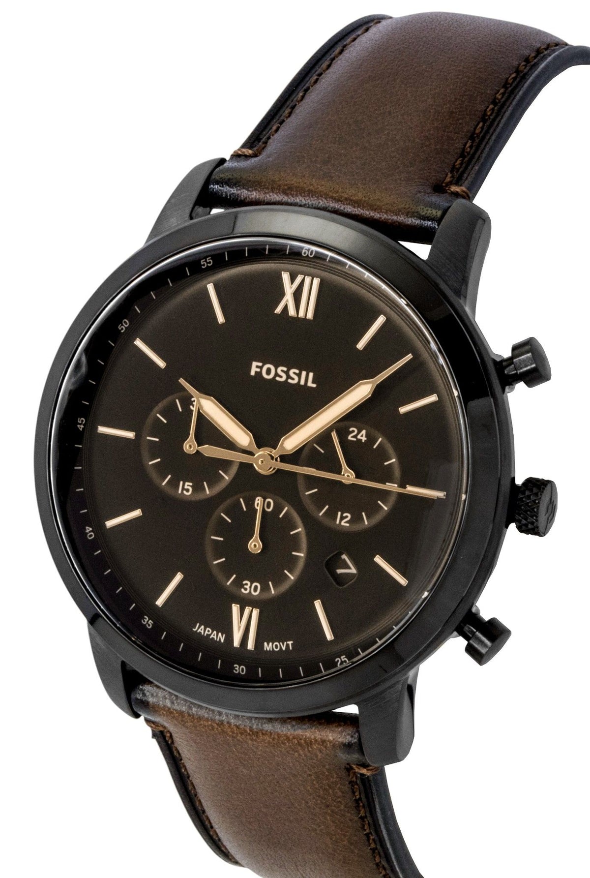 Fossil Neutra Chronograph Brown Leather Strap Brown Dial Quartz FS6163 Men's Watch
