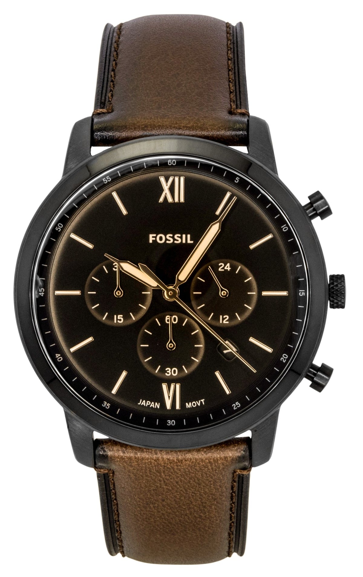Fossil Neutra Chronograph Brown Leather Strap Brown Dial Quartz FS6163 Men's Watch