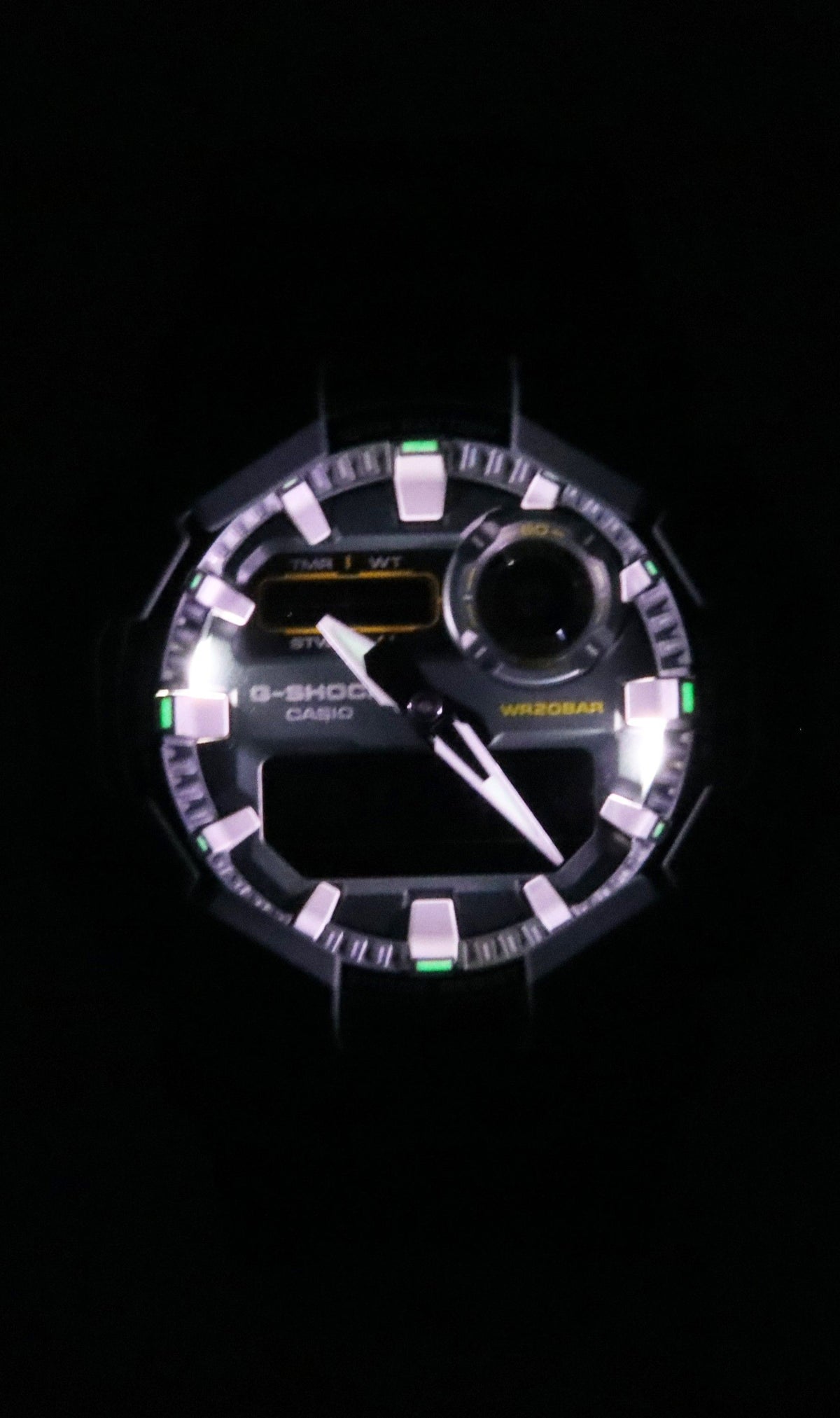 Casio G-Shock Analog Digital Cloth Strap Blue Dial Quartz GA-010CE-2A 200M Men's Watch
