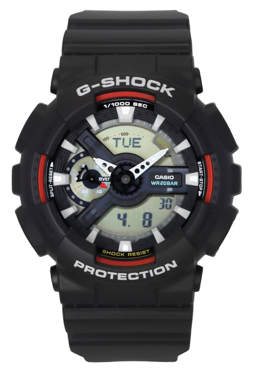 Casio G-Shock Analog Digital Bio-Based Resin Black Dial Quartz GA-110RL-1A 200M Men's Watch