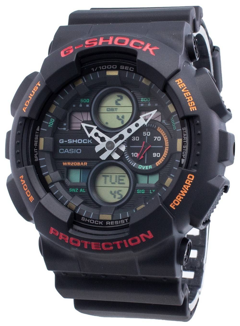 Refurbished Casio G-Shock GA-140-1A4 Shock Resistance Quartz 200M Men's Watch