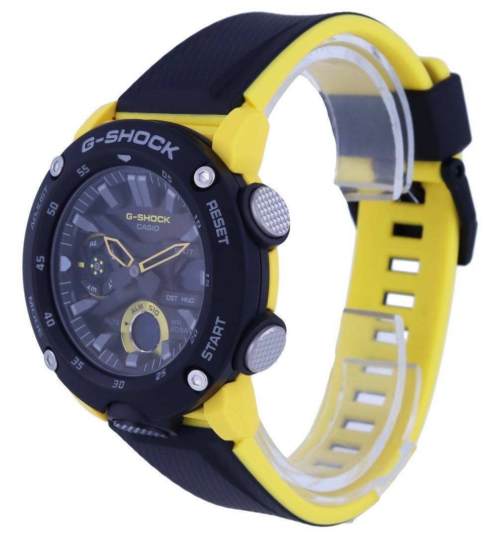 Casio G-Shock Carbon Core Guard Digital Analog Black Dial Quartz GA-2000-1A9 GA2000-1A9 200M Men's Watch