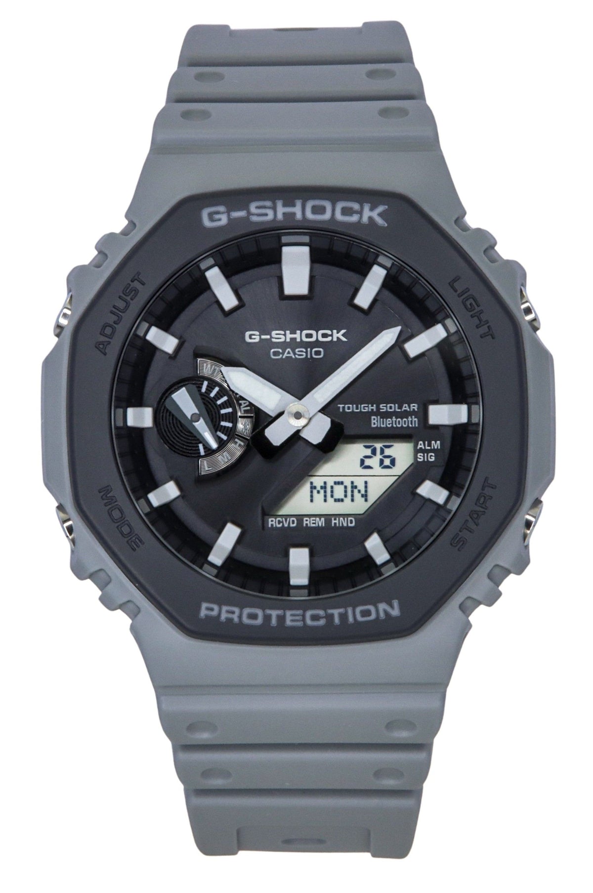 Casio G-Shock Analog Digital Smartphone Link Bio-Based Resin Strap Grey Dial Tough Solar GA-B2100LUU-8A 200M Men's Watch