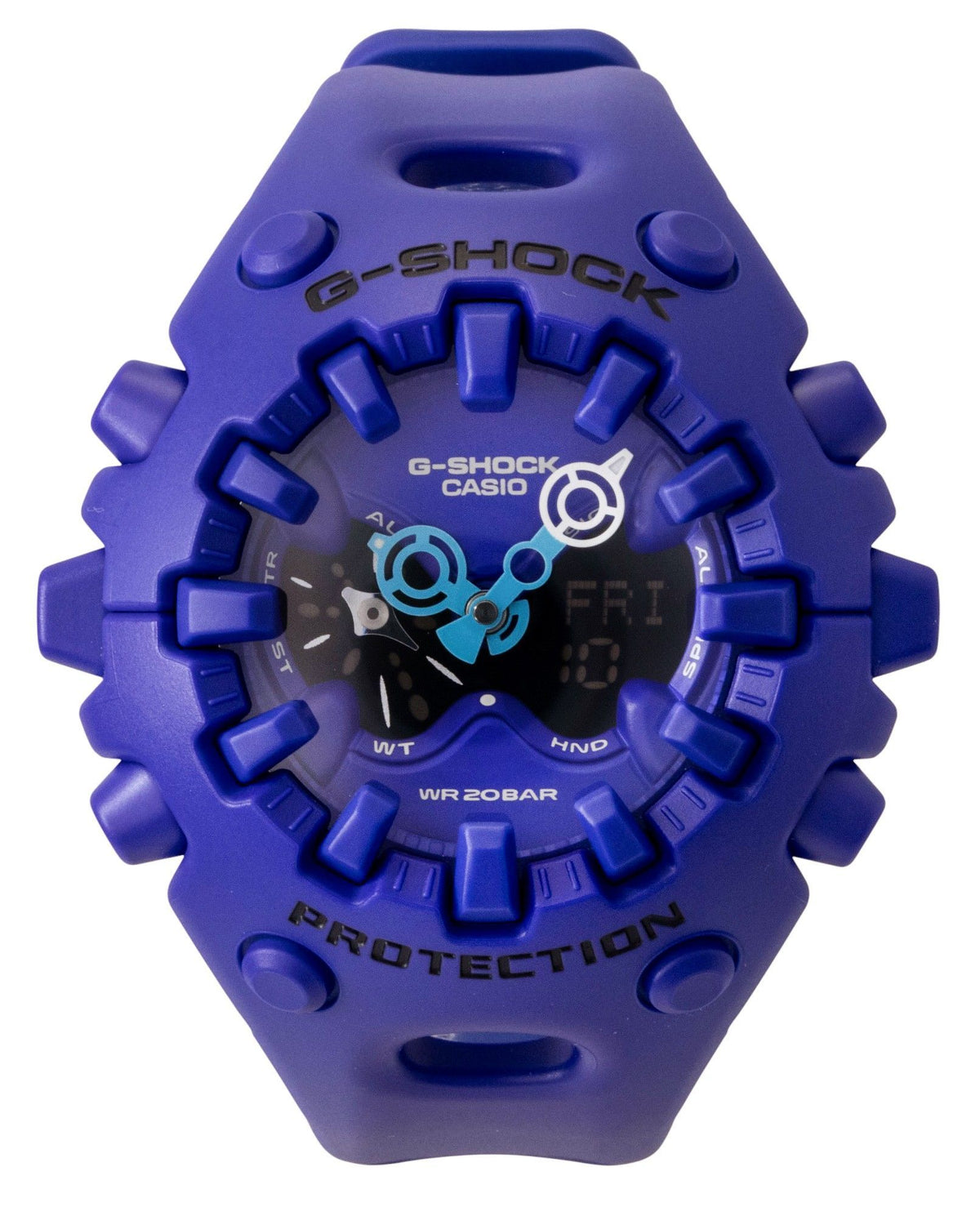 Casio G-Shock Analog Digital Resin Strap Blue Dial Quartz GA-V01-2A 200M Men's Watch