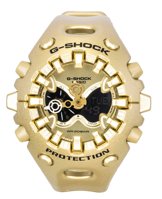 Casio G-Shock Analog Digital Resin Strap Gold Dial Quartz GA-V01A-9A 200M Unisex Watch