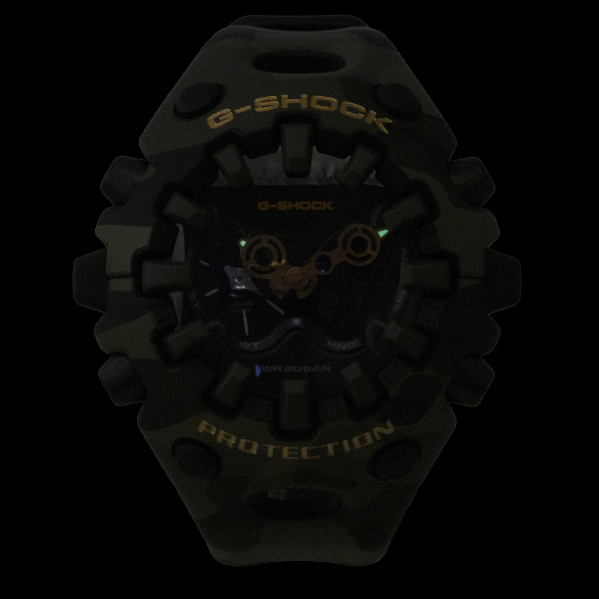 Casio G-Shock Analog Digital Resin Strap Black Dial Quartz GA-V01CMG-3A 200M Men's Watch