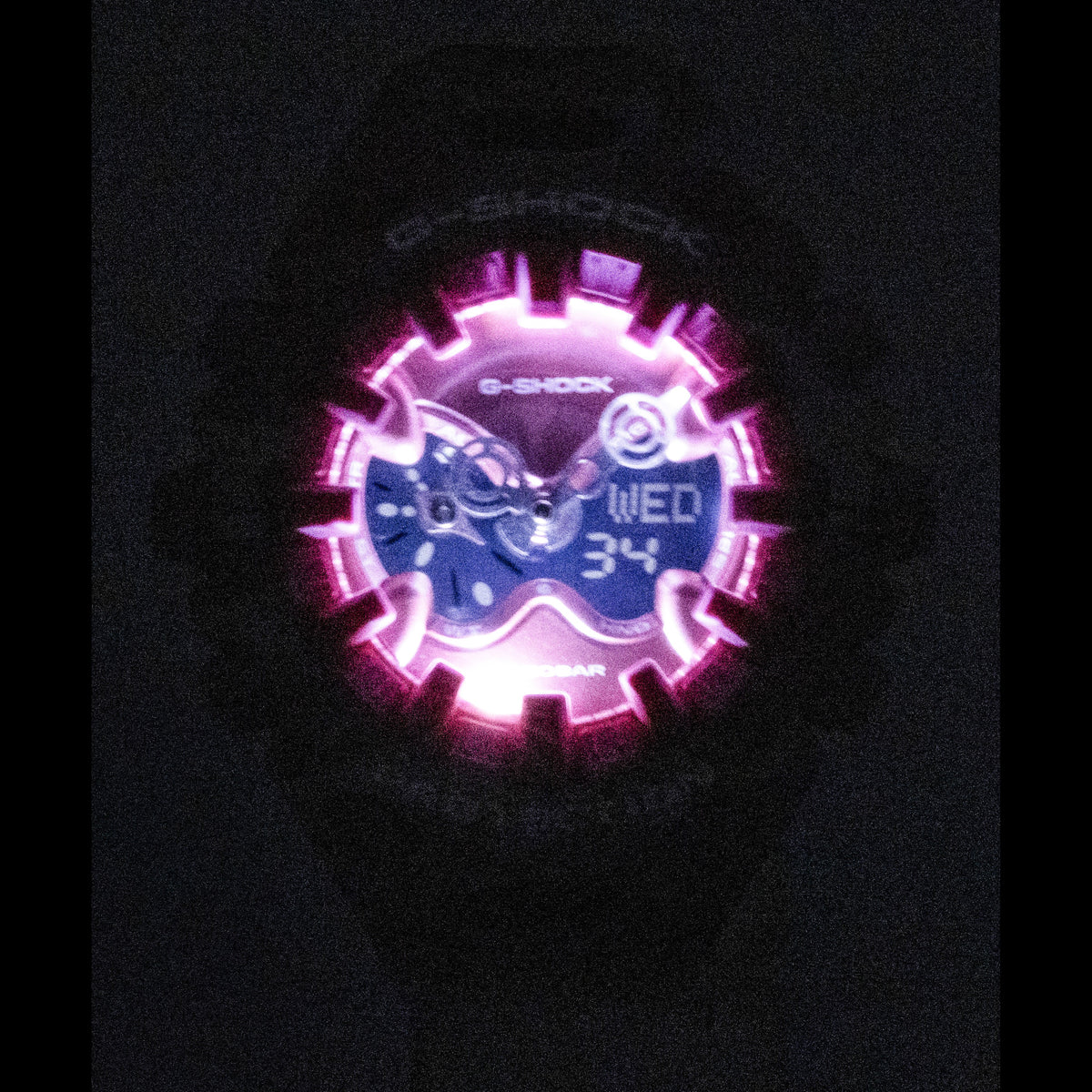 Casio G-Shock Analog Digital Resin Strap Pink Dial Quartz GA-V01CMG-4A 200M Women's Watch