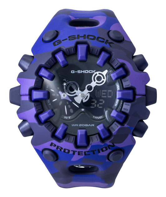 Casio G-Shock Analog Digital Resin Strap Black Dial Quartz GA-V01CMG-6A 200M Men's Watch